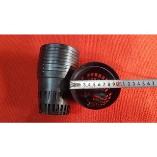 Combo 10 cái chậu lan đen nhiều lỗ phi 10cm.
