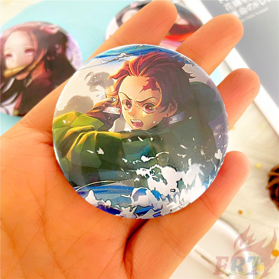 ❣️1 Huy Hiệu Gài Áo Hình Demon Slayer 58MM❣️ Huy Hiệu Cài Áo / Túi Xách Hình Nhân Vật Anime Tanjirou / Nezuko DIY