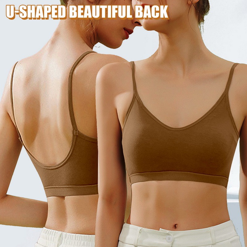 Áo Ngực Thể Thao Mềm Mại Không Đường May Chống Sốc Thoáng Khí Gợi Cảm Cho Nữ