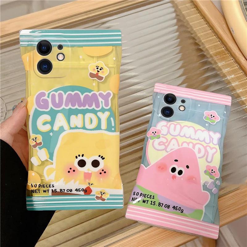 Ốp Điện Thoại TPU Mềm Hình Spongebob Patrick Dễ Thương Cho iPhone 14 11 14 13 Pro MAX 7 8 Plus 6s Plus XR 14Plus XS MAX SE X