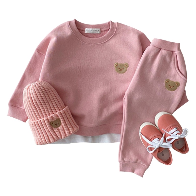 Bộ Đồ Thể Thao Áo Sweater Phối Quần Dài Thời Trang Mùa Xuân 2023 Cho Bé