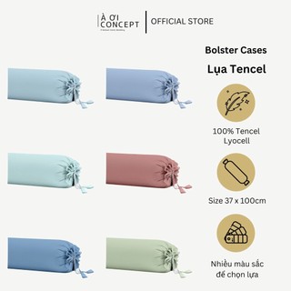 Vỏ gối ôm lụa tencel cao cấp 37 x 100 – à ơi concept b
