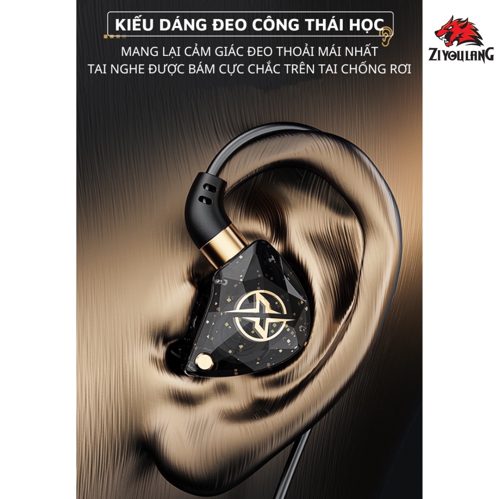 Tai Nghe Nhét Tai Có Dây X6 Pro Âm Thanh Super Bass, Chống Ồn Tốt, Micro Lọc Tạp Âm, Kết Nối Jack 3.5mm