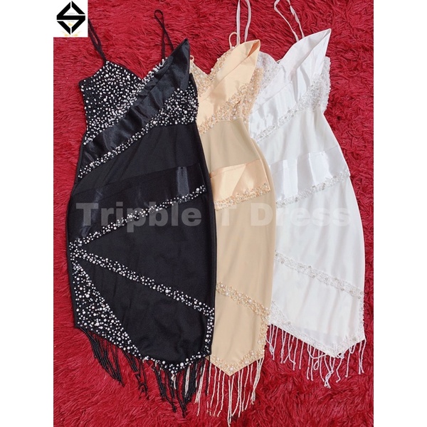 Đầm body công chúa kết cườm sang trọng TRIPBLE T DRESS - MS197Y