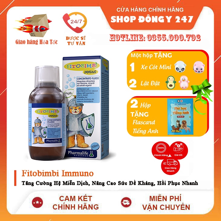 Fitobimbi Immuno - Tăng Cường Hệ Miễn Dịch, Nâng Cao Sức Đề Kháng, Hồi Phục Nhanh, Hết Ốm Vặt