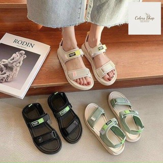 Sandal Nữ Quai Dán Chữ Fin