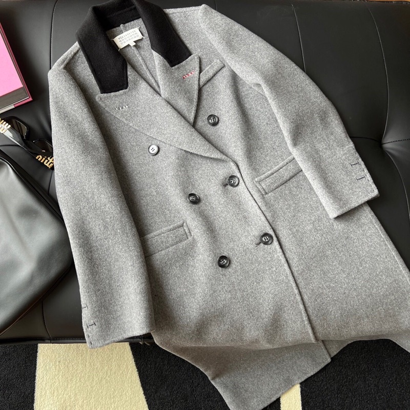 Áo khoác dạ dáng dài phong cách hàn quốc cao cấp Maison Margiela MM6