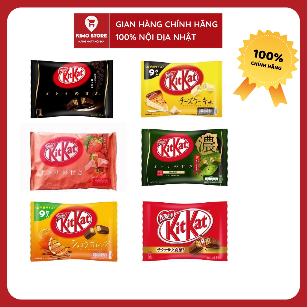 Kẹo KitKat Nhật mini đủ vị chuẩn hàng nội địa Nhật date xa T8/T9