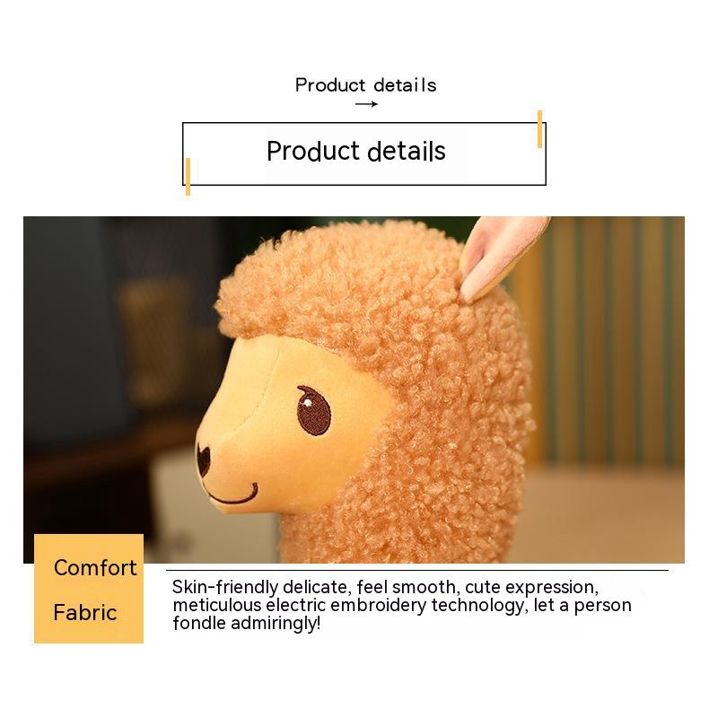 Thú Nhồi Bông Hình Lạc Đà Alpaca 0.85m Mềm Mại Đáng Yêu