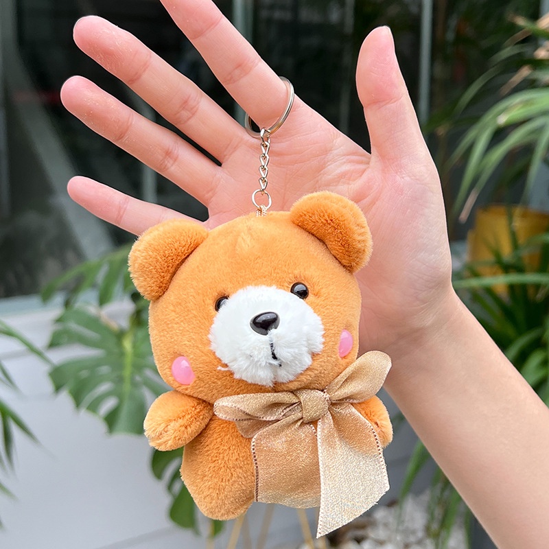 Móc Khóa Hình Gấu Bông 10cm Dễ Thương