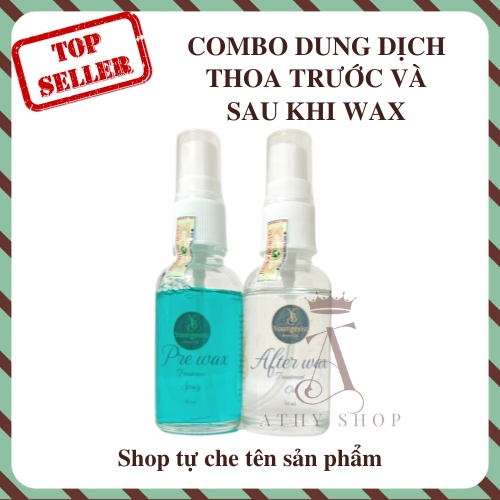 BỘ 2 CHAI DUNG DỊCH VỆ SINH DA TRƯỚC VÀ SAU KHI WAX LÔNG YOUNGERIST