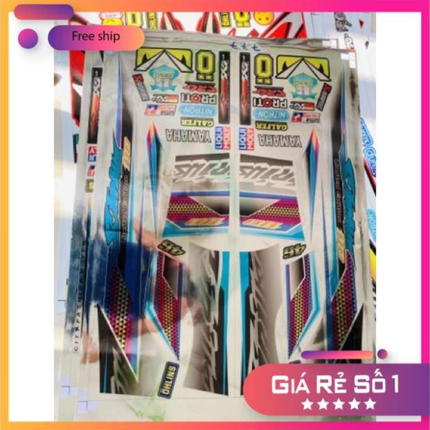 FREE SHIP + QUÀ TẶNG Tem rời xe Sirius 110 chất liệu Crom cao cấp