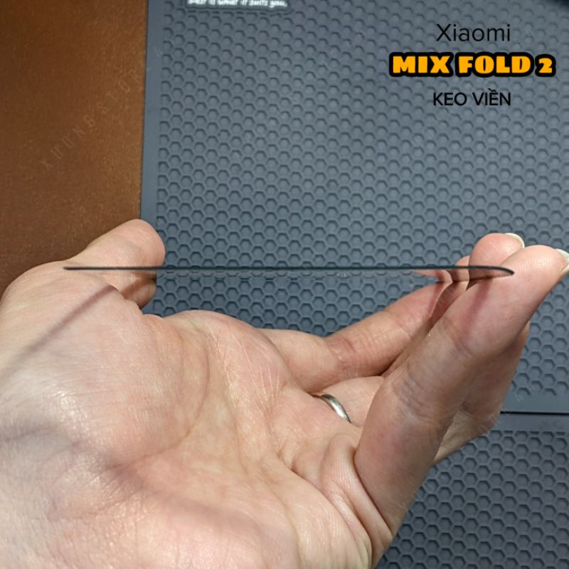 Kính cường lực keo viền màn hình phụ Xiaomi Mix Fold 2 + 3