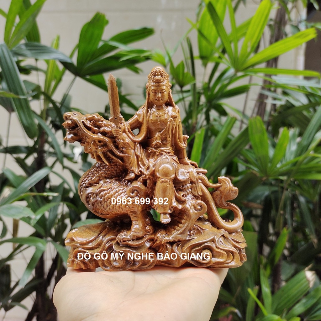 Tượng phật văn thù bồ tát gỗ bách thơm