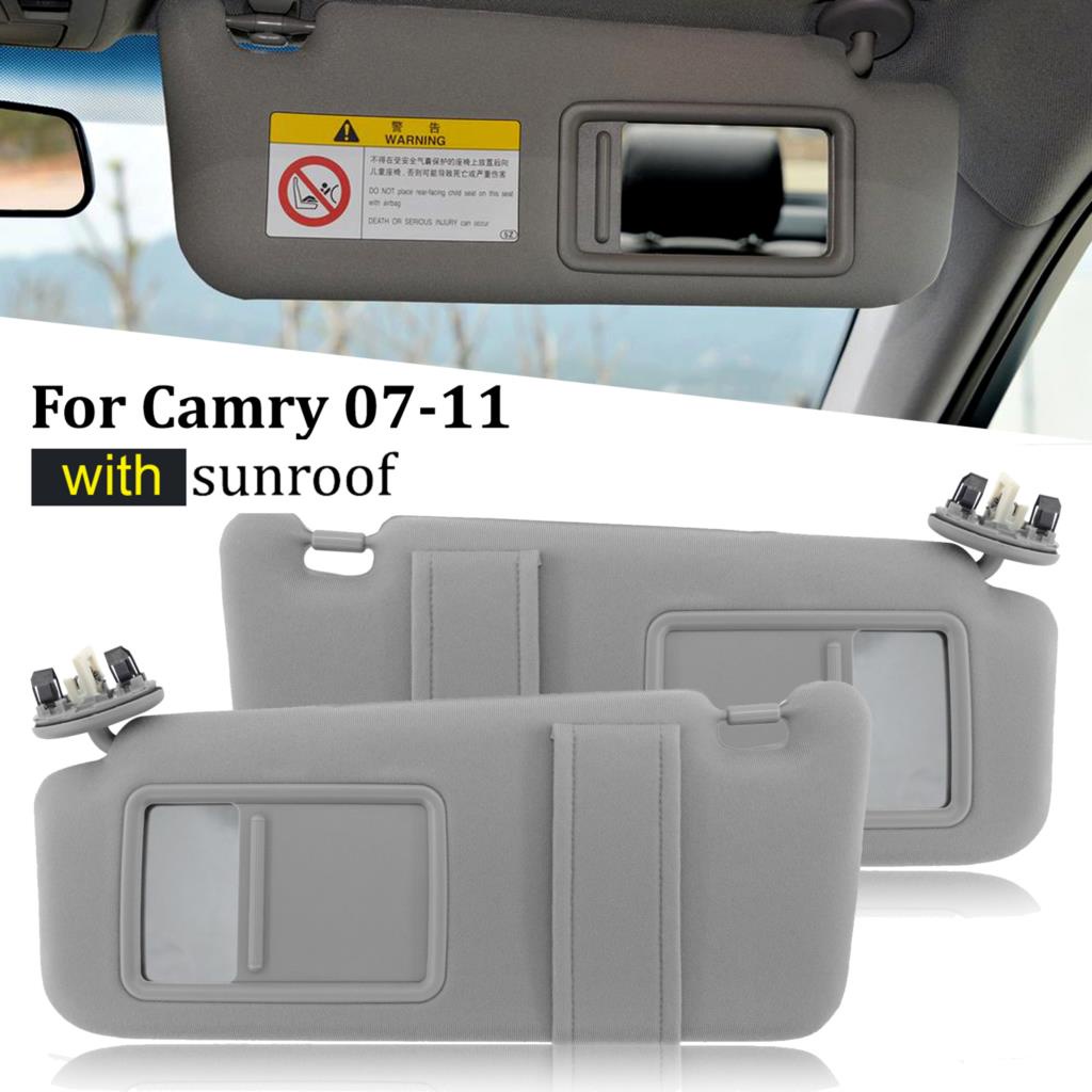 Tấm Che Nắng Phía Trước Bên Trái / Phải Màu Xám Nhạt Cho TOYOTA CAMRY 2007-2011 AURION 2008 2009 2010