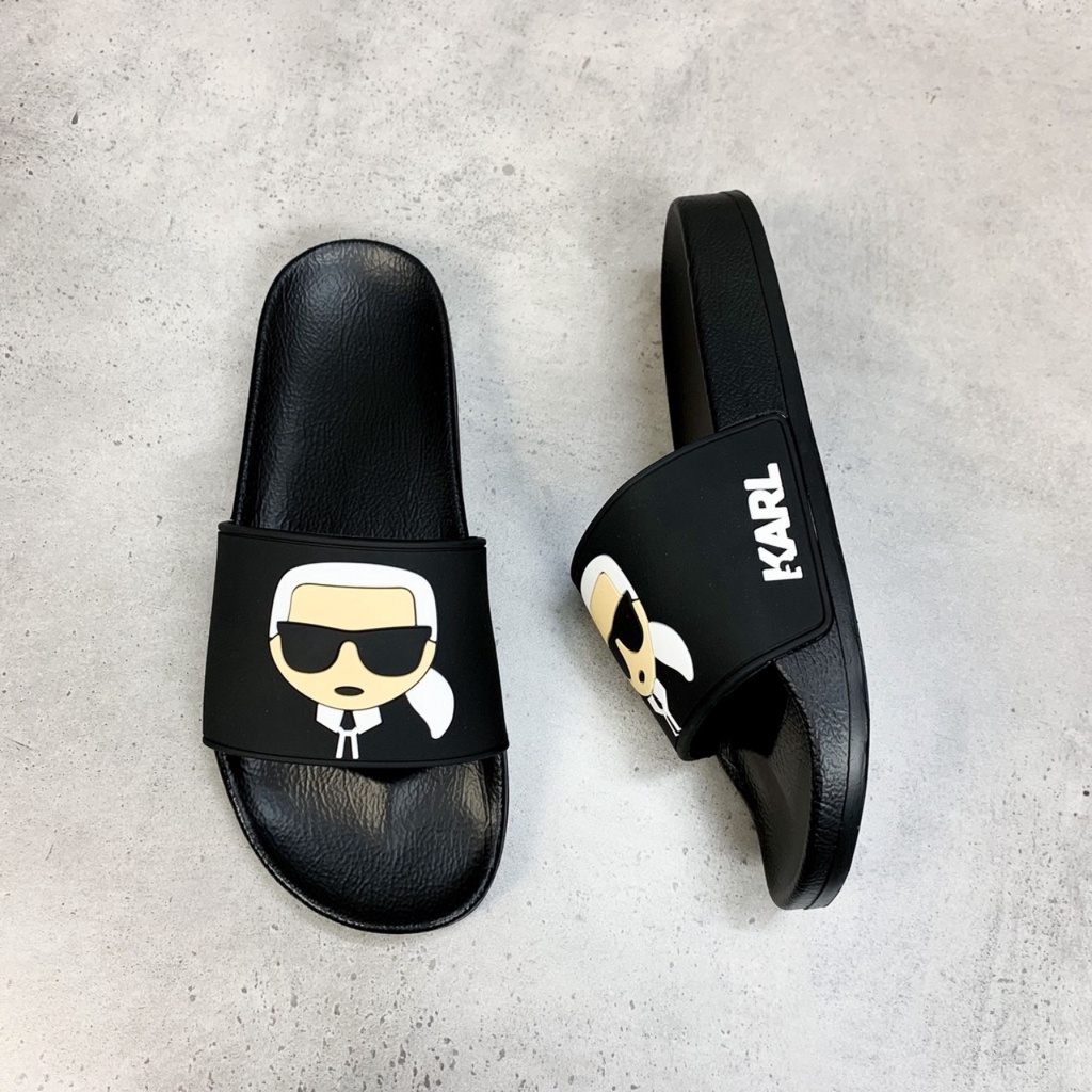 Dép nam nữ quai ngang hình KARL cool ngầu