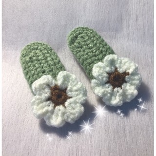 1 Kẹp tóc hoa len handmade/ Hairclip handmade