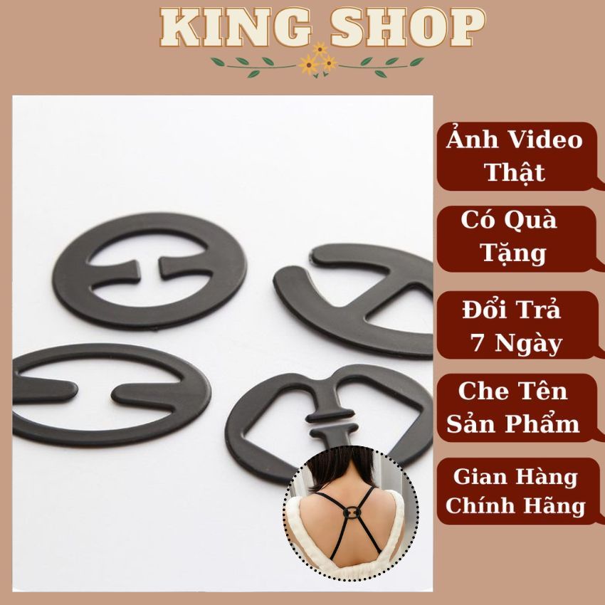 Móc chỉnh dây áo tàn hình Hàn quốc chống trượt, phụ kiện áo ngực cao cấp móc chỉnh dây áo siêu sịn Kingshop 0484