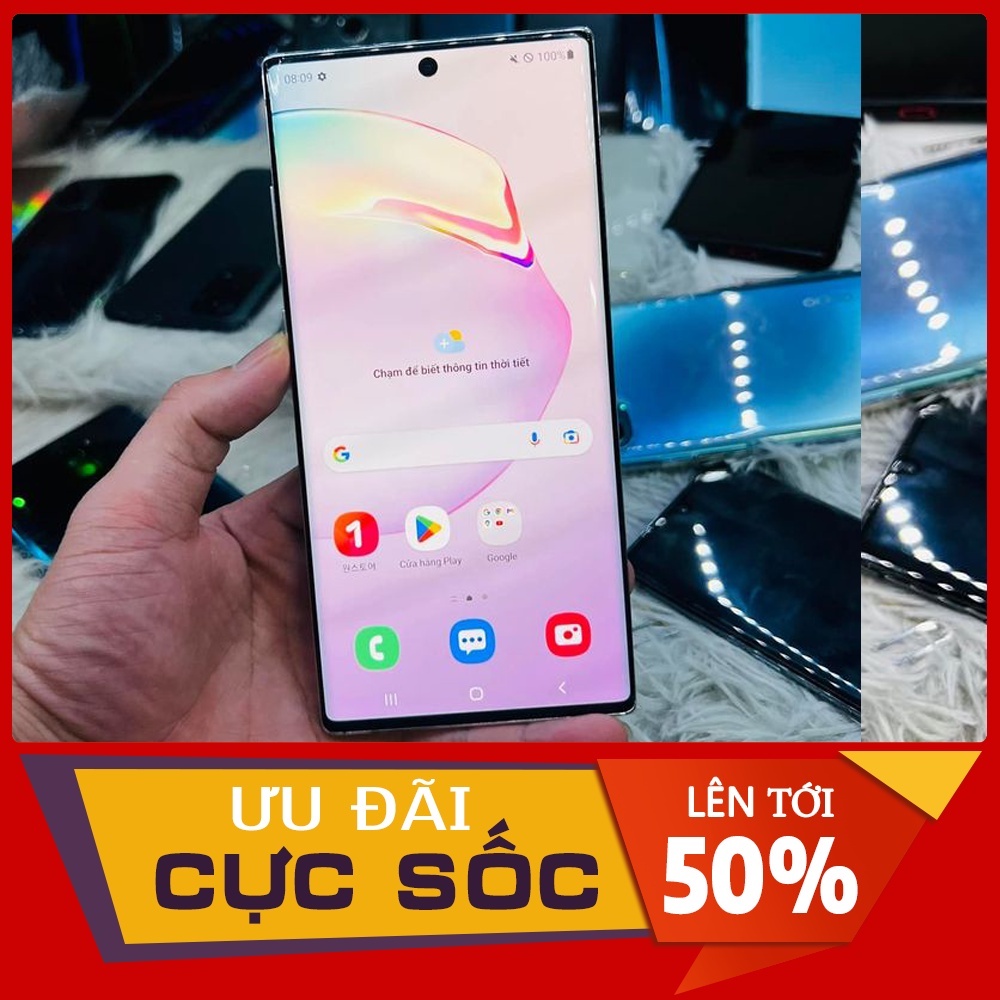 Điện Thoại Samsung Galaxy Note 10 Plus Màn hình 6.3" pin 4300 mAh Bảo hành 12 tháng. Lỗi 1 đổi 1 trong 30 ngày đầu