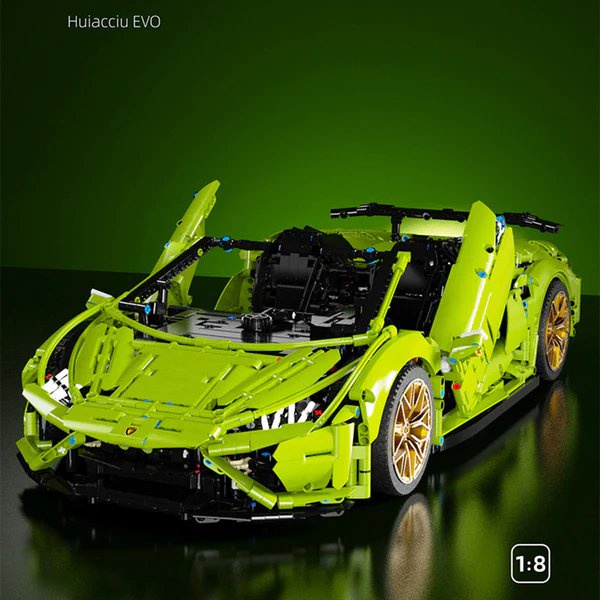 Mô Hình Nhựa 3D Lắp Ráp TGL Siêu Xe Đua Lamborghini Huracan Evo Spider T5003 (3558 mảnh) 1:8 - LG0037 [Non Lego]