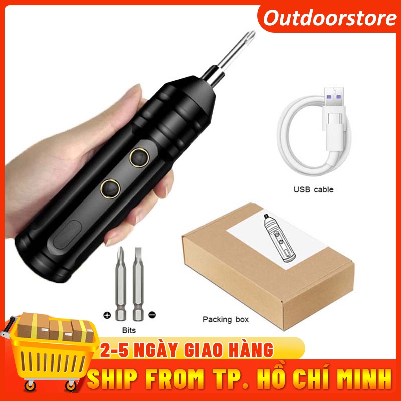 Tua vít điện mini cầm tay USB 2023 Công cụ sửa chữa chế biến gỗ ánh sáng
