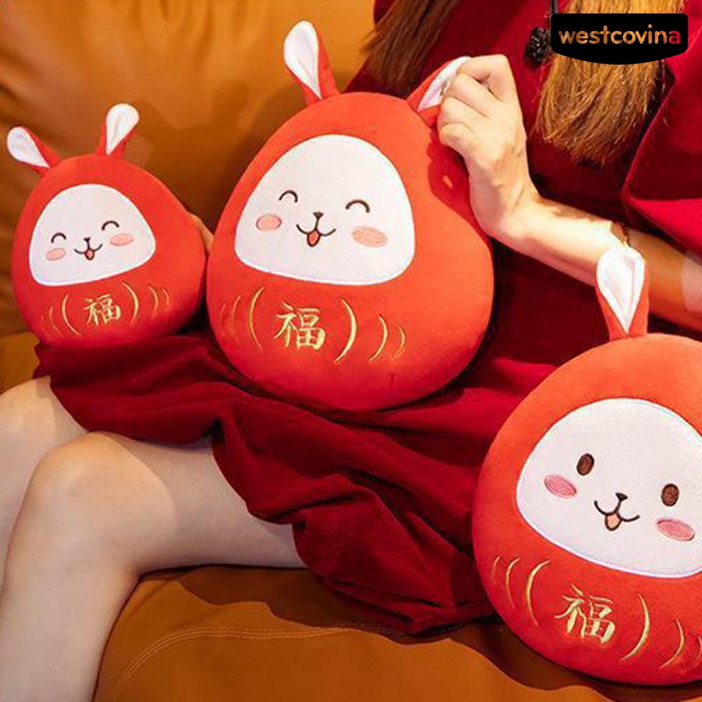 [Hot]☃Thỏ Nhồi Bông 6 / 18 / 28cm Phong Cách Trung Hoa Xinh Xắn