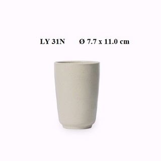 Bộ 2 ly uống nước nhựa melamine nhám nâu ly31n-300ml
