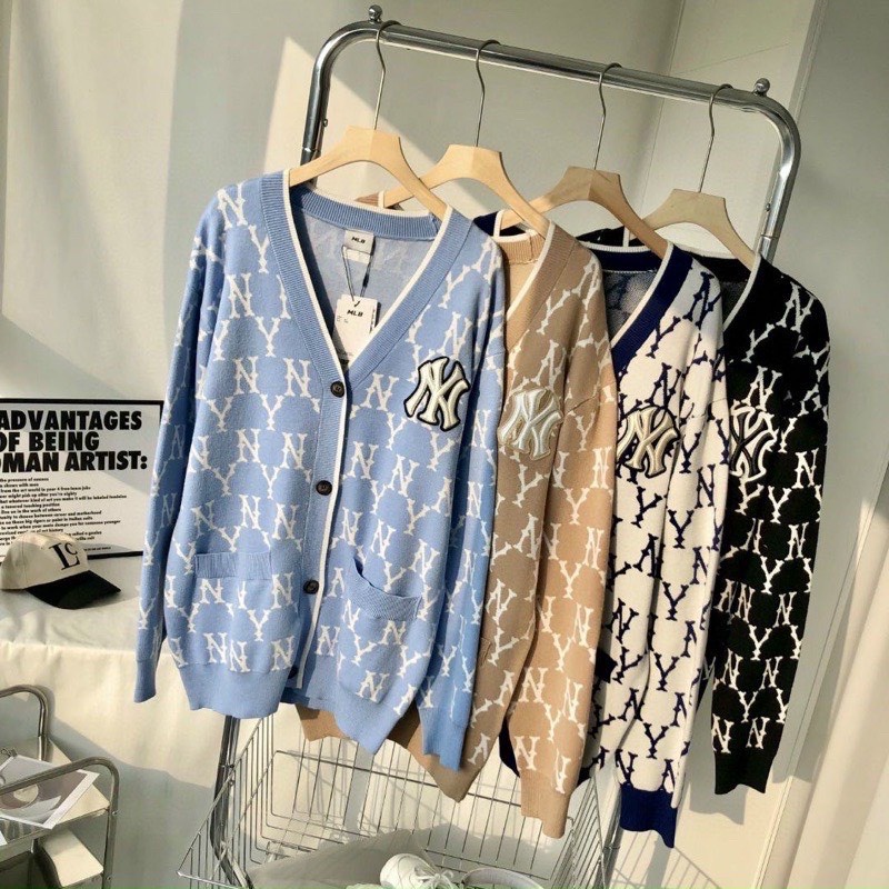 Áo Khoác Cardigan NY Chất Len Form Unisex Hàng Quảng Châu Loại 1 Có Sẵn