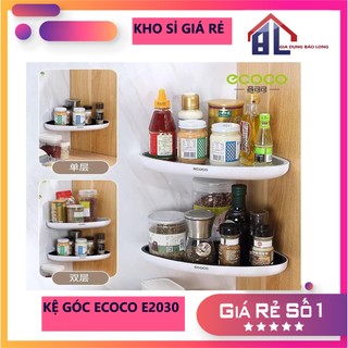 Kệ góc dán tường ecoco e2030 để đồ trong nhà tắm, nhà bếp đa năng chống nước chịu lực - tặng kèm miếng dán siêu chắc