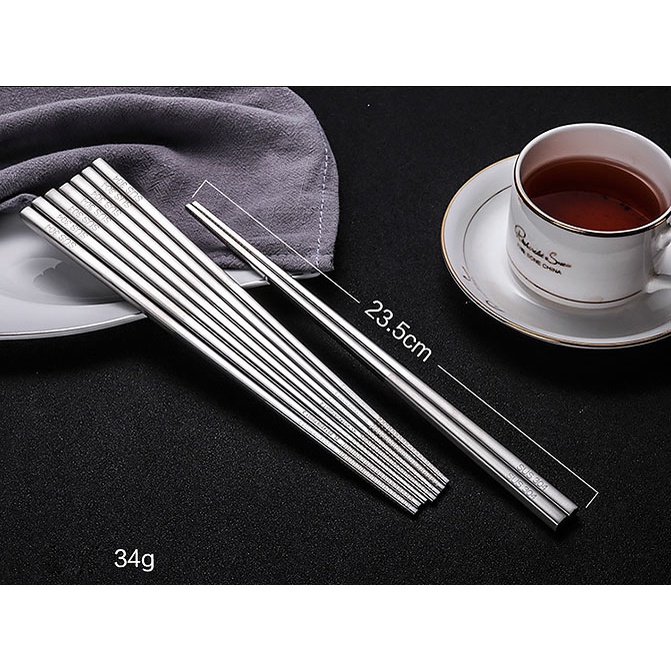 Đũa inox 304 cao cấp bền đẹp