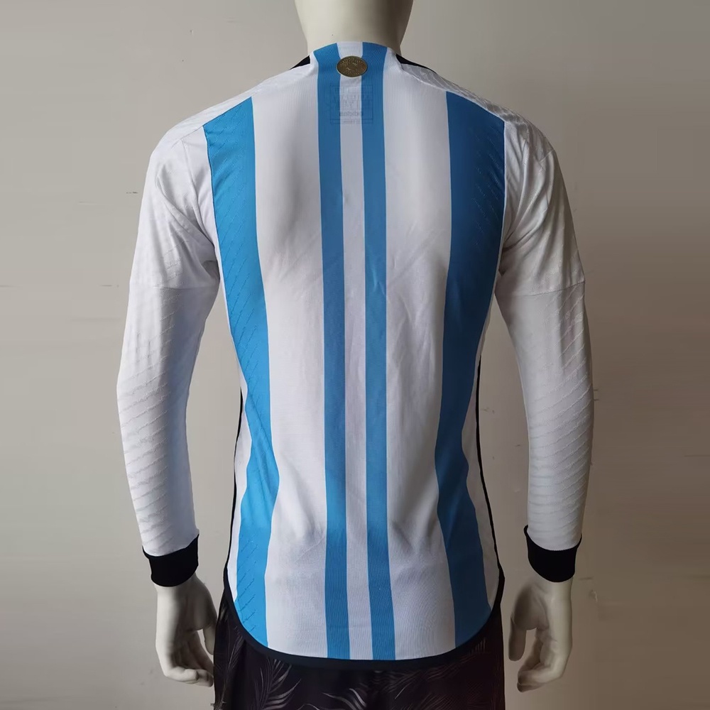 Áo Đồng Phục Bóng Đá Dài Tay Đội Nhà Argentina S-2XL 2022-23