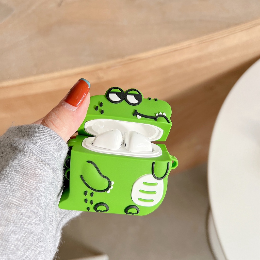 Vỏ Bảo Vệ Hộp Sạc Tai Nghe bluetooth Không Dây Baseus Bowie WM05 Bằng Silicon Mềm Họa Tiết Hoạt Hình 3D Dễ Thương