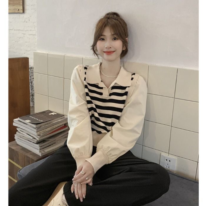 Áo Thun Nữ Dài Tay Kiểu Hàn Quốc Thích Hợp Cho Mùa Thu