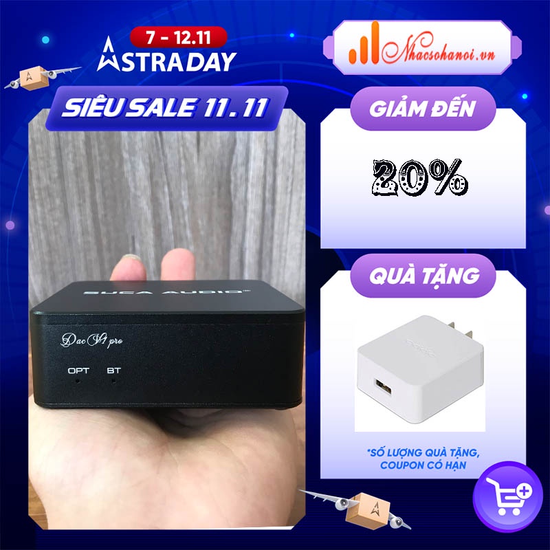 Giải Mã DAC Suca V1 Pro – 24Bit/192Khz Bản Nâng Cấp Mới
