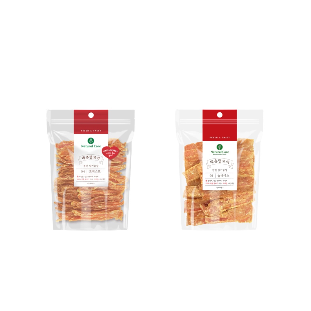 [Natural Core] Chicken Breast Series 180g / Đồ ăn vặt cho chó / Sản xuất tại Hàn Quốc