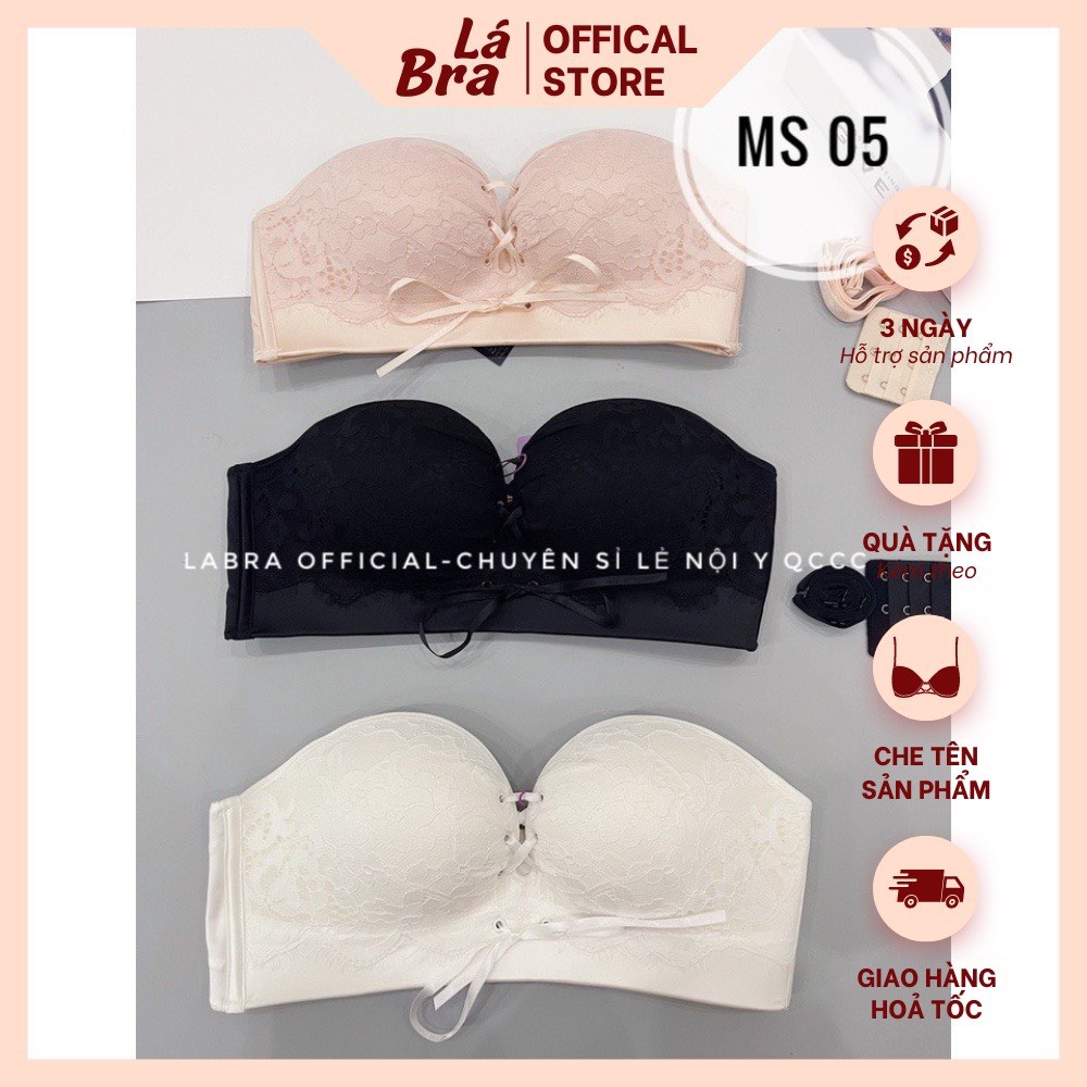 Áo lót cup ngực không dây nâng ngực tự nhiên mút mỏng chống tụt tốt LABRA