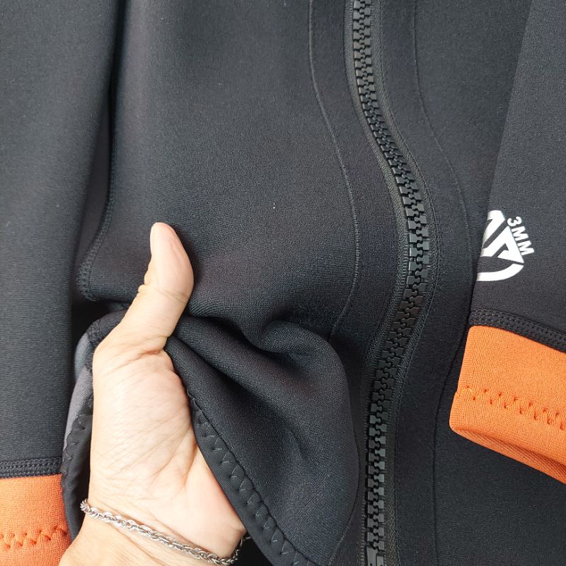 Áo lẻ, quần lẻ giữ nhiệt cho nam 45-80kg dày 3mm Dive&Sail D340136M/D 344137M cổ tay cam