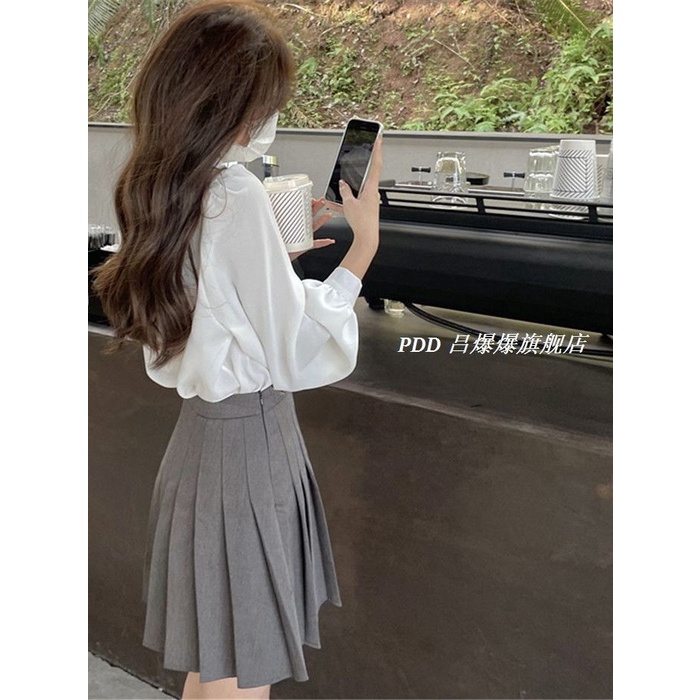 COZOK Áo Sơ Mi Tay Dài Thắt Nơ Thời Trang Đa Năng