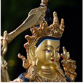 Tôn tượng Văn Thù Sư Lợi Bồ Tát 21cm - Pháp khí Mật tông - Phật giáo Tây Tạng