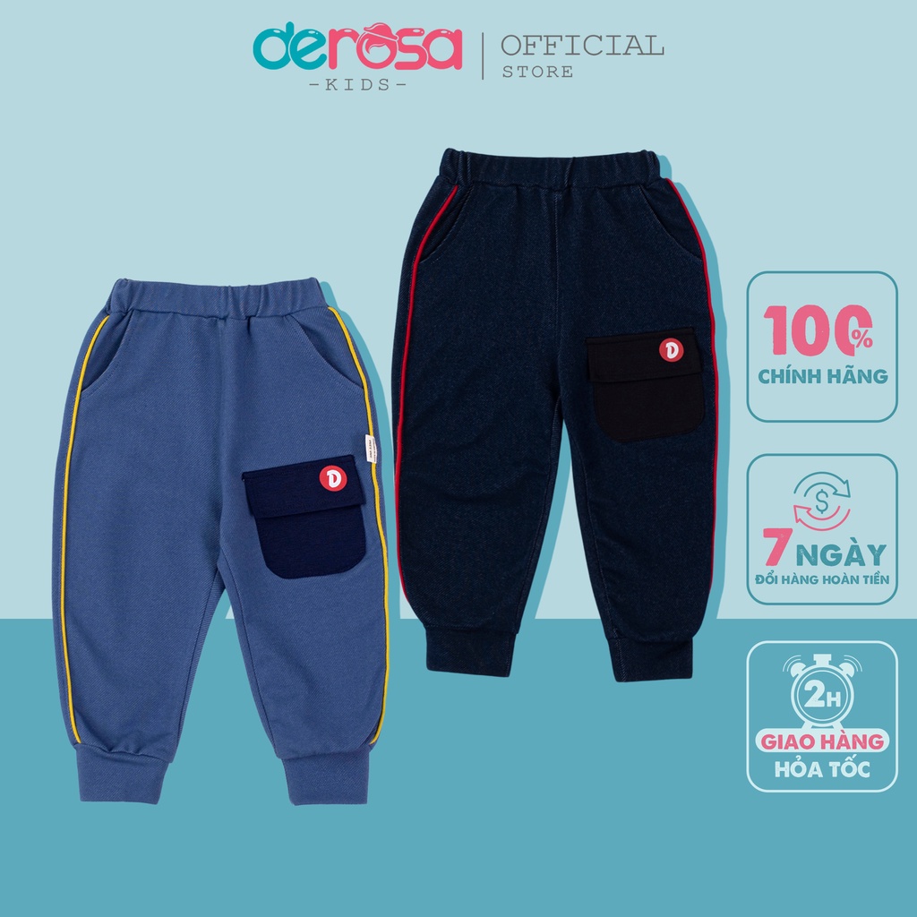 Quần dài thu đông cho bé trai DEROSA KIDS từ 9 đến 36 tháng B244-663