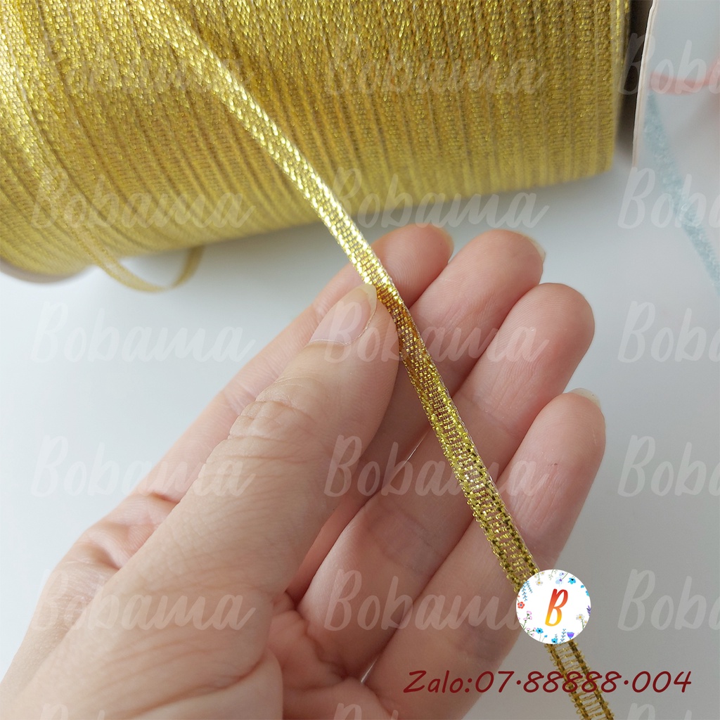 Ruy Băng Kim Tuyến kích thước 4mm cuộn 20 mét