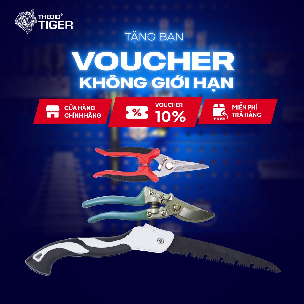 Kéo Cắt Cành Cưa Gỗ Cầm Tay THEOID TIGER Bộ Dụng Cụ Làm Vườn Chăm sóc cây cảnh - Bảo Hành 1 đổi 1