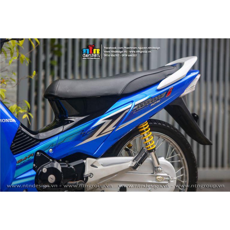 TEM RỜI mẫu zin Thái Wave 125i xanh - dán cho Future