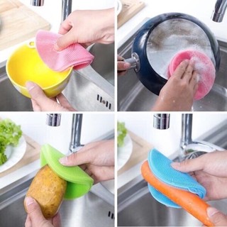 COMBO 3 MIẾNG RỬA CHÉN BÁT SILICON ĐA NĂNG