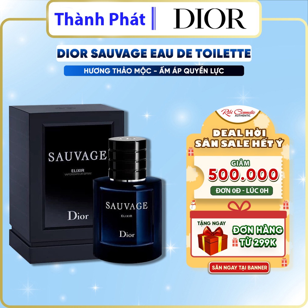 Nước Hoa Nam Dior Sauvage Eau De Parfum 100ml - Dầu Thơm nam mùi hương của sự mạnh mẽ, trẻ trung và hiện đại