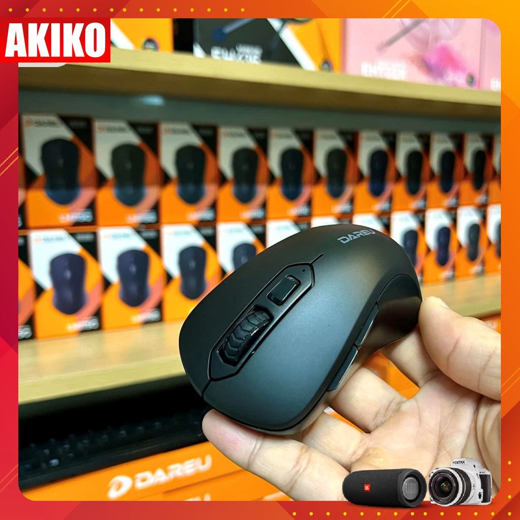 Chuột không dây Dareu LM115g chính hãng kết nối không dây qua USB cực xịn - AKIKO