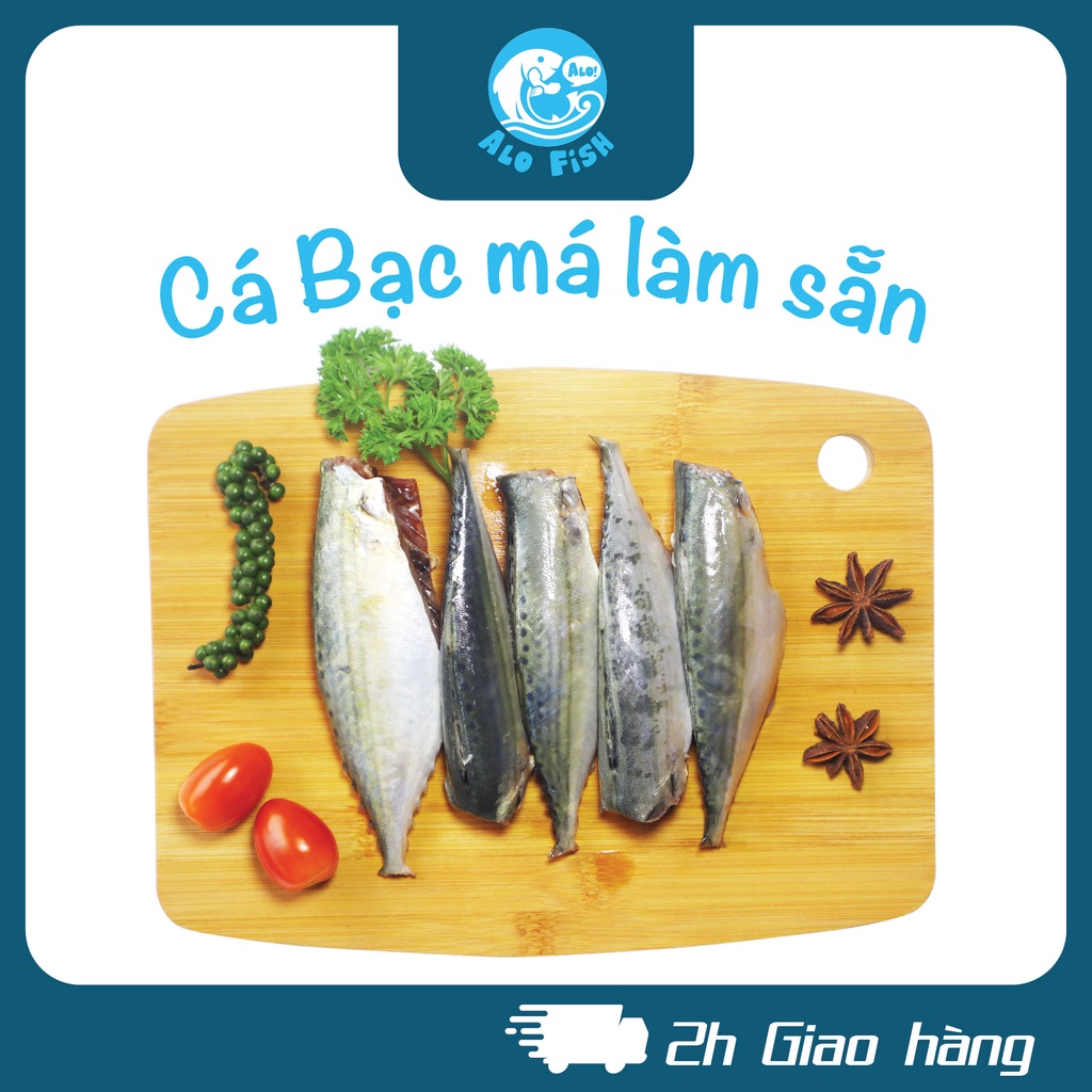 Không Đông Lạnh - Cá Bạc Má Tươi Làm Sạch ATVSTP Đóng Hộp AloFish - 300gr