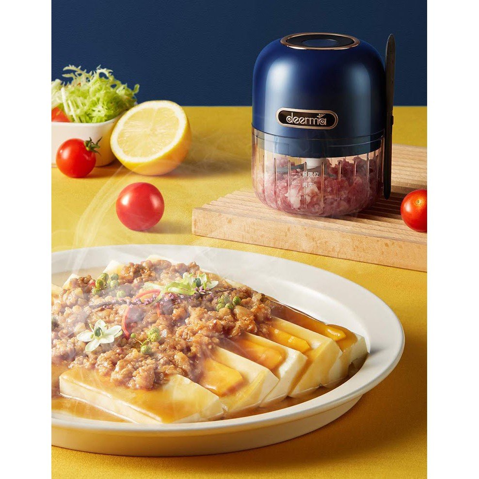 Máy xay nghiền đa năng không dây Deerma JS200, xay tỏi ớt