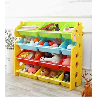 Kệ để đồ chơi, giá để đồ chơi nhiều tầng hươu cao cổ cho bé