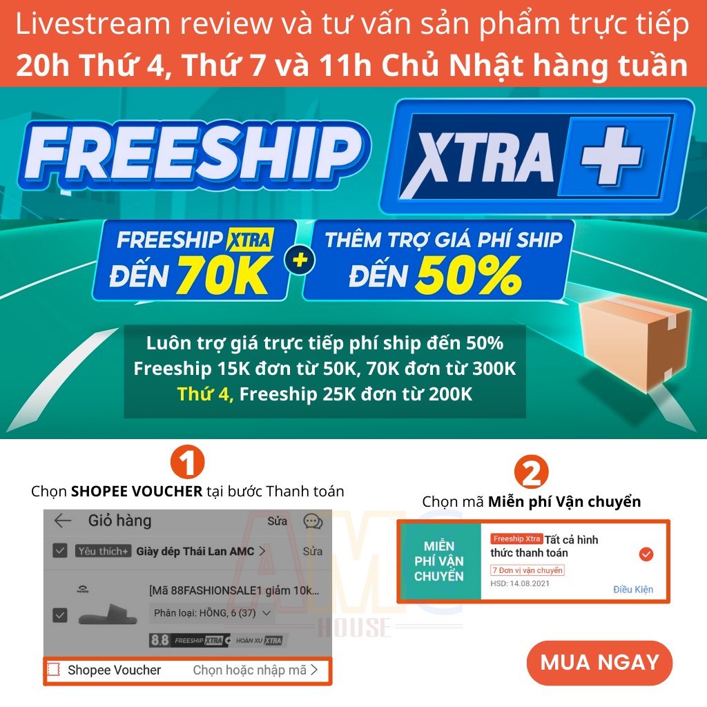 Dép Đúc Thái Lan 2 Quai Siêu Nhẹ - Adda 54r01 - Red Apple 2562
